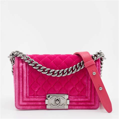 chanel boy velvet handbag|Chanel boyfriend bag small.